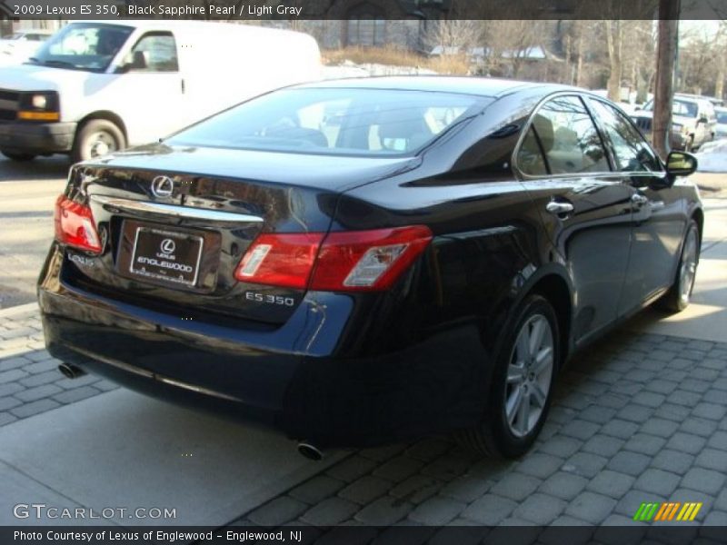Black Sapphire Pearl / Light Gray 2009 Lexus ES 350
