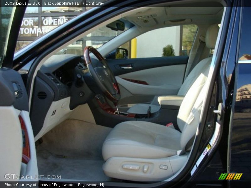 Black Sapphire Pearl / Light Gray 2009 Lexus ES 350