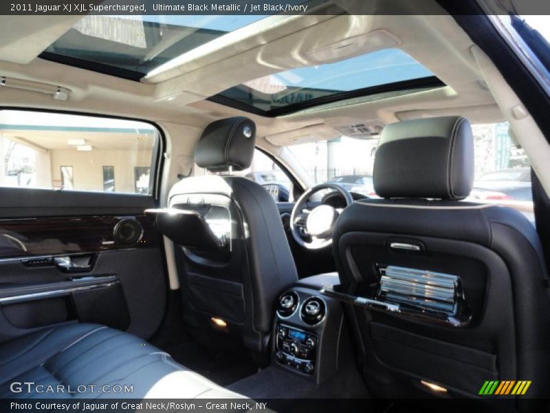 Ultimate Black Metallic / Jet Black/Ivory 2011 Jaguar XJ XJL Supercharged