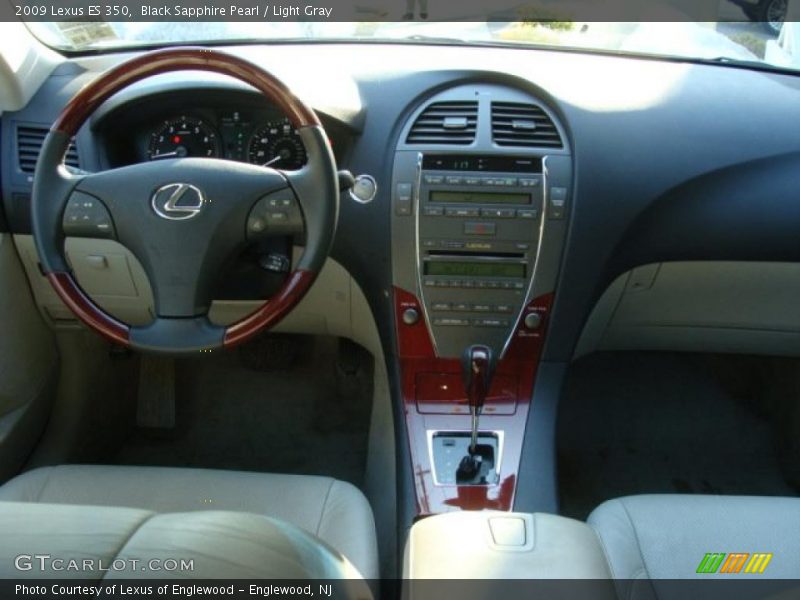 Black Sapphire Pearl / Light Gray 2009 Lexus ES 350