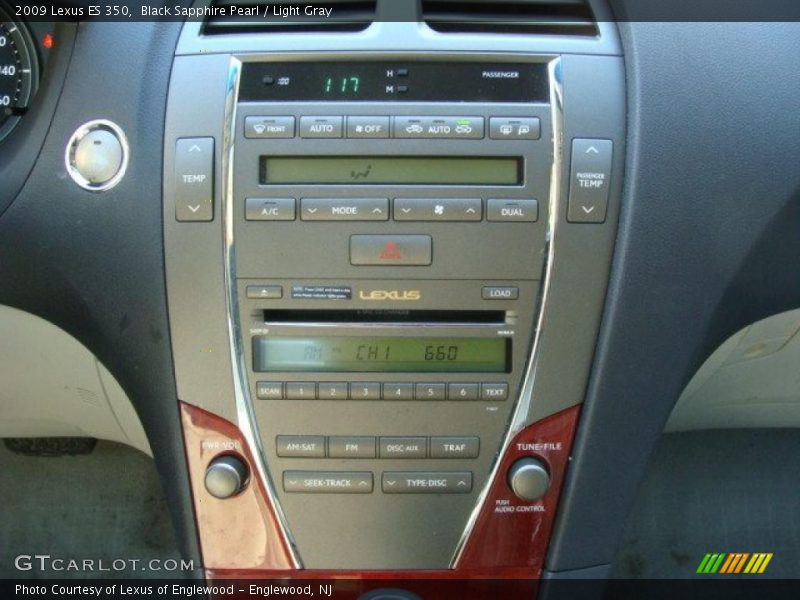 Black Sapphire Pearl / Light Gray 2009 Lexus ES 350