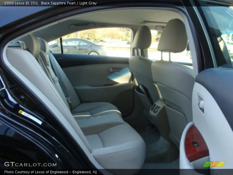 Black Sapphire Pearl / Light Gray 2009 Lexus ES 350