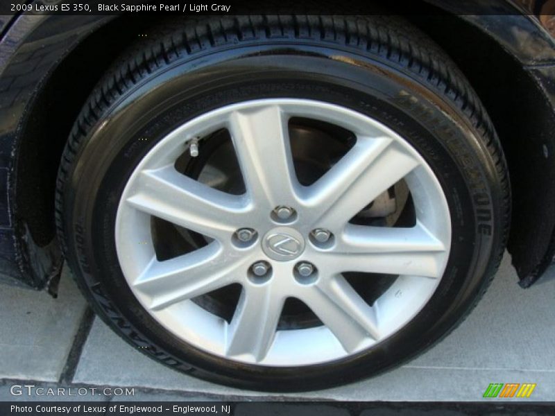Black Sapphire Pearl / Light Gray 2009 Lexus ES 350