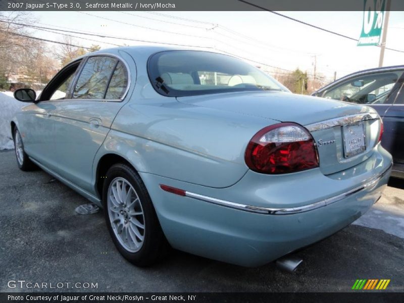 Seafrost Metallic / Ivory/Mocha 2007 Jaguar S-Type 3.0