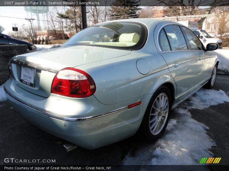 Seafrost Metallic / Ivory/Mocha 2007 Jaguar S-Type 3.0