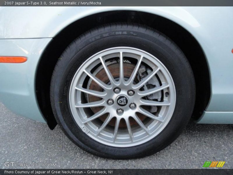 Seafrost Metallic / Ivory/Mocha 2007 Jaguar S-Type 3.0