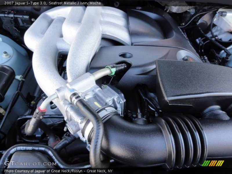 Seafrost Metallic / Ivory/Mocha 2007 Jaguar S-Type 3.0