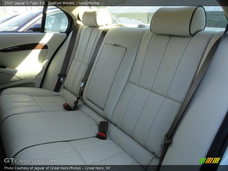 Seafrost Metallic / Ivory/Mocha 2007 Jaguar S-Type 3.0