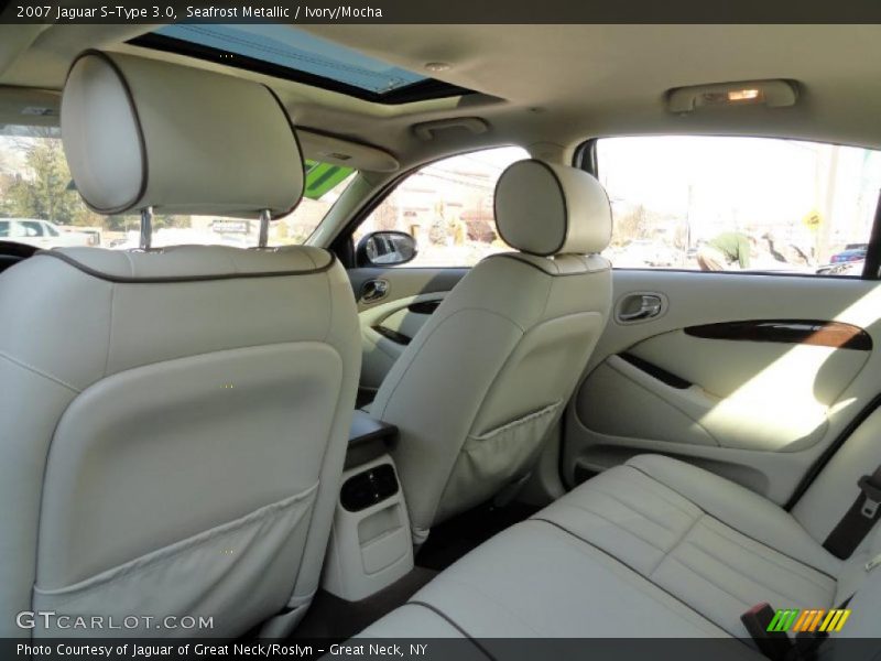 Seafrost Metallic / Ivory/Mocha 2007 Jaguar S-Type 3.0