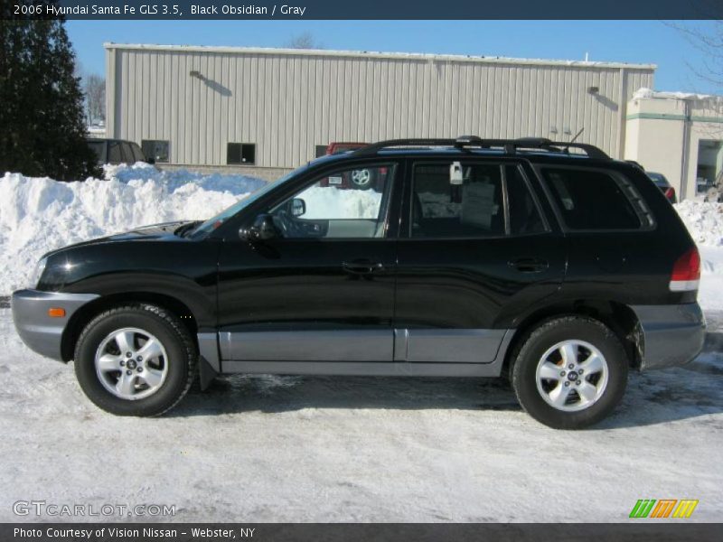 Black Obsidian / Gray 2006 Hyundai Santa Fe GLS 3.5