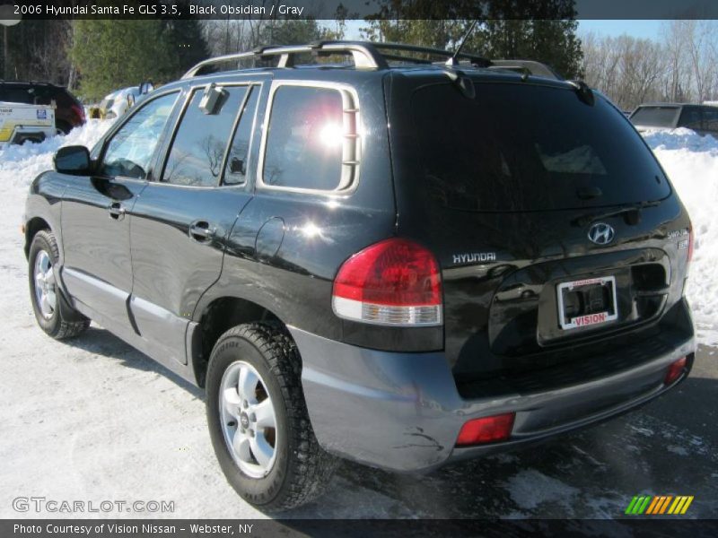 Black Obsidian / Gray 2006 Hyundai Santa Fe GLS 3.5