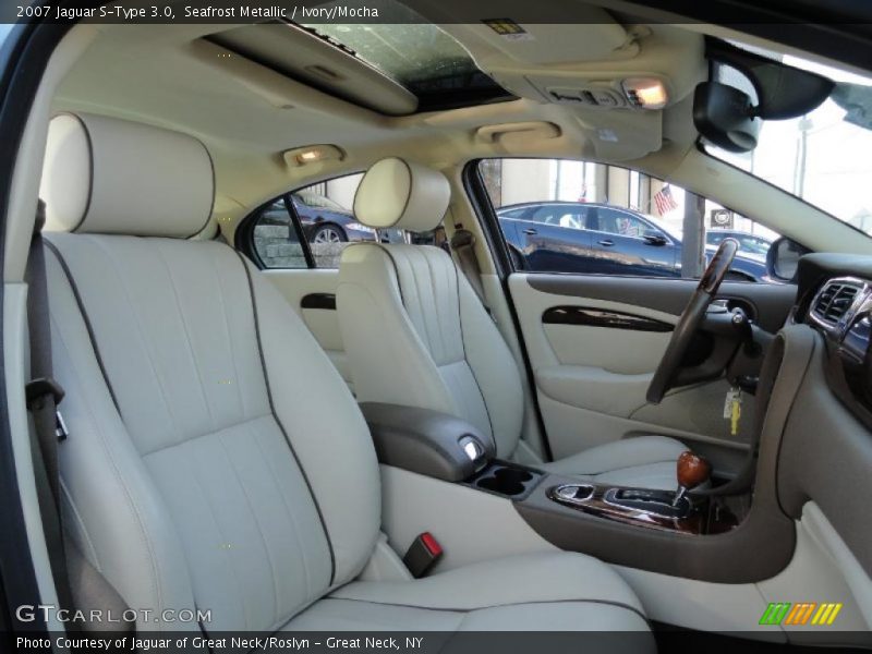 Seafrost Metallic / Ivory/Mocha 2007 Jaguar S-Type 3.0