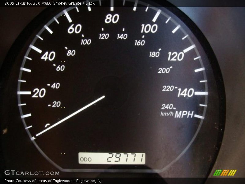 Smokey Granite / Black 2009 Lexus RX 350 AWD