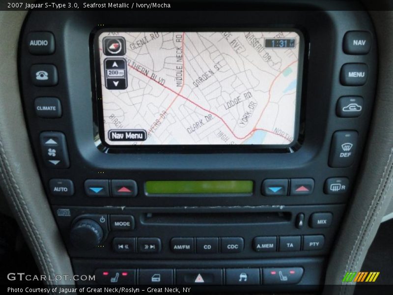 Seafrost Metallic / Ivory/Mocha 2007 Jaguar S-Type 3.0
