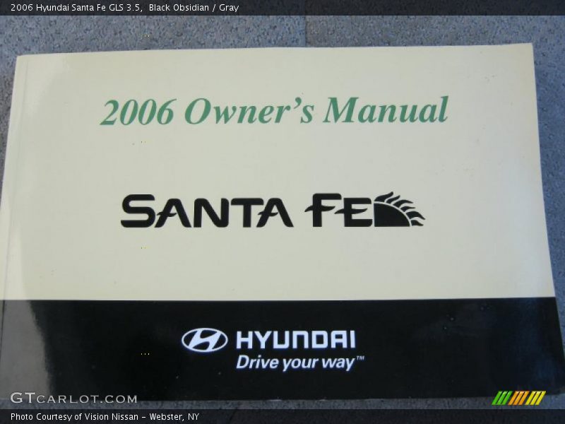 Black Obsidian / Gray 2006 Hyundai Santa Fe GLS 3.5