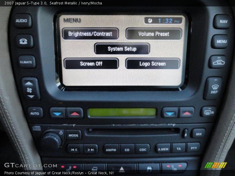 Seafrost Metallic / Ivory/Mocha 2007 Jaguar S-Type 3.0