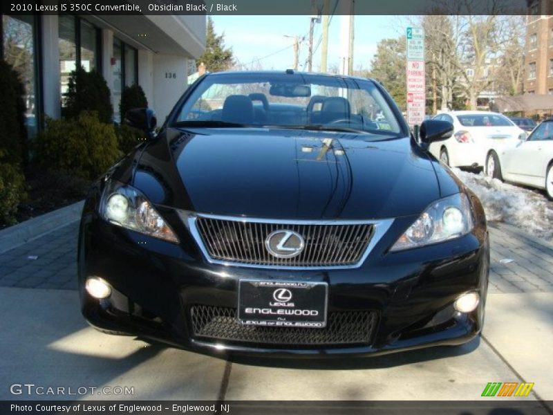 Obsidian Black / Black 2010 Lexus IS 350C Convertible