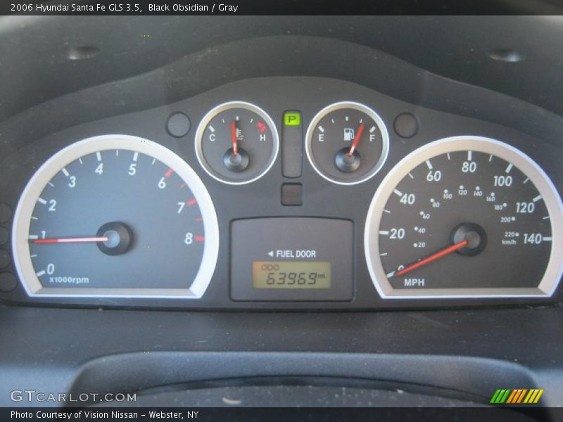Black Obsidian / Gray 2006 Hyundai Santa Fe GLS 3.5