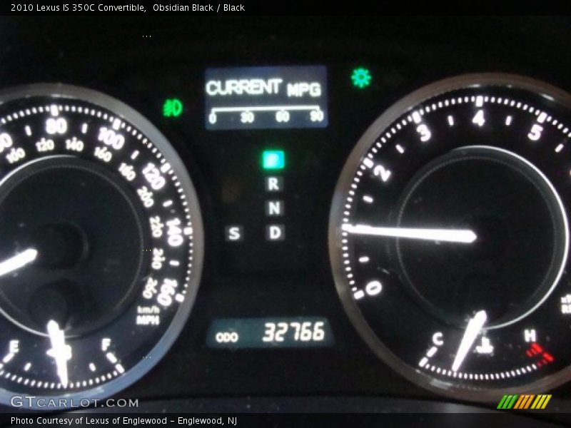 Obsidian Black / Black 2010 Lexus IS 350C Convertible