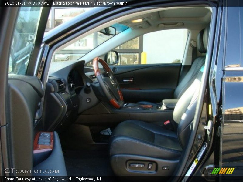 Black Sapphire Pearl / Black/Brown Walnut 2010 Lexus RX 350 AWD