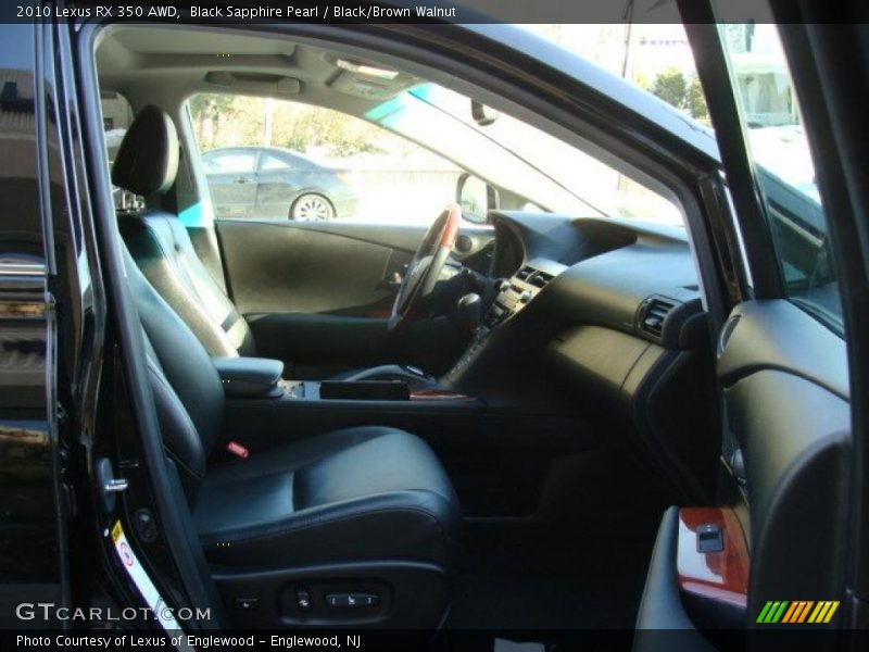 Black Sapphire Pearl / Black/Brown Walnut 2010 Lexus RX 350 AWD