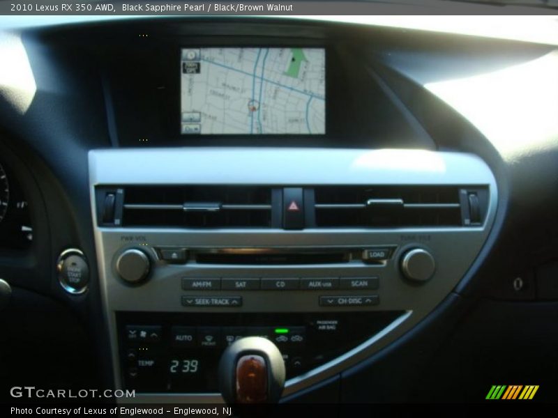 Black Sapphire Pearl / Black/Brown Walnut 2010 Lexus RX 350 AWD