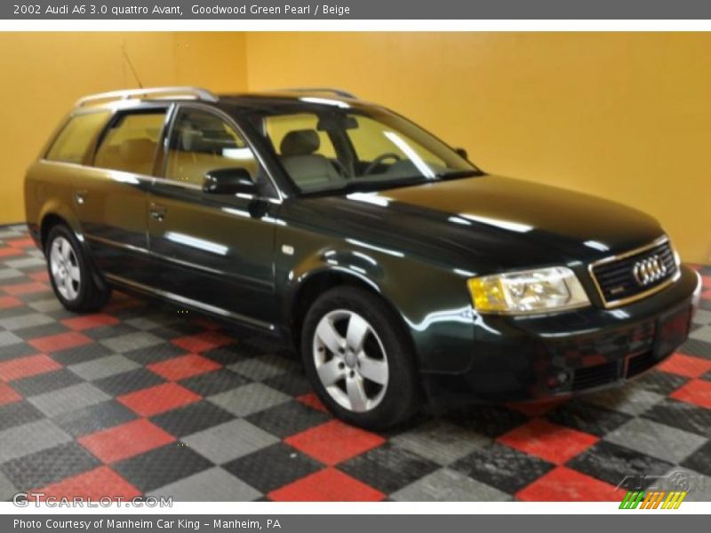 Goodwood Green Pearl / Beige 2002 Audi A6 3.0 quattro Avant