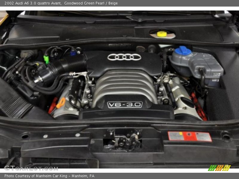  2002 A6 3.0 quattro Avant Engine - 3.0 Liter DOHC 30-Valve V6