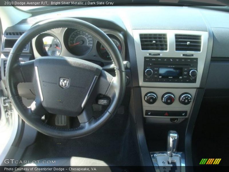 Bright Silver Metallic / Dark Slate Gray 2010 Dodge Avenger R/T
