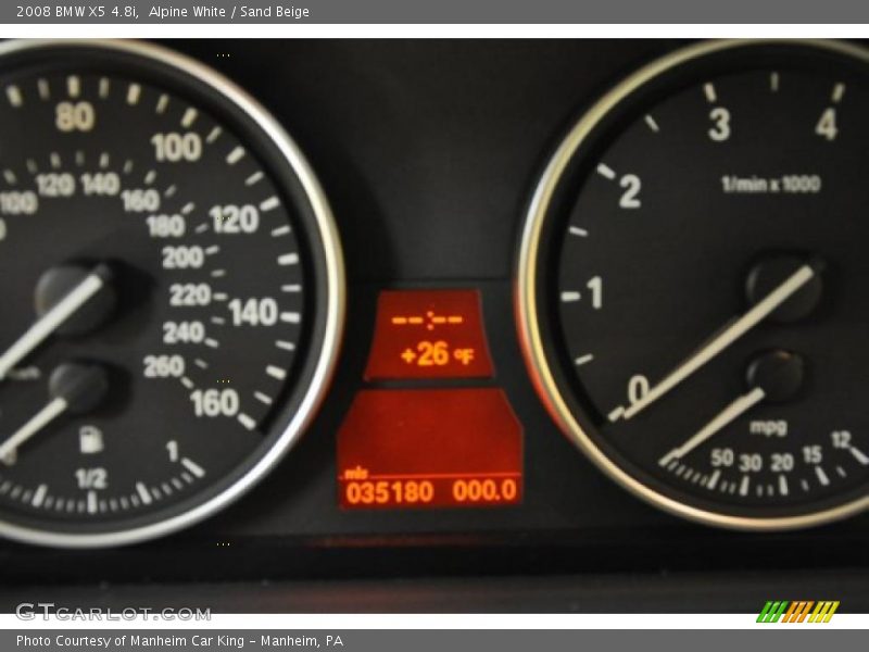 Alpine White / Sand Beige 2008 BMW X5 4.8i