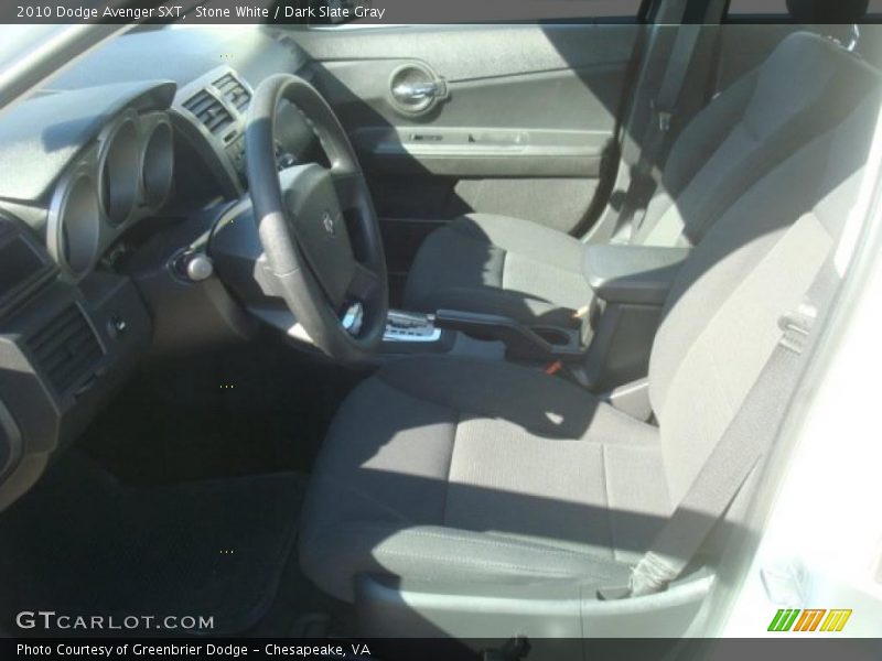 Stone White / Dark Slate Gray 2010 Dodge Avenger SXT