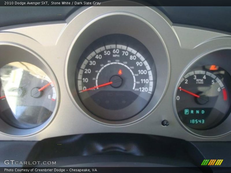 Stone White / Dark Slate Gray 2010 Dodge Avenger SXT