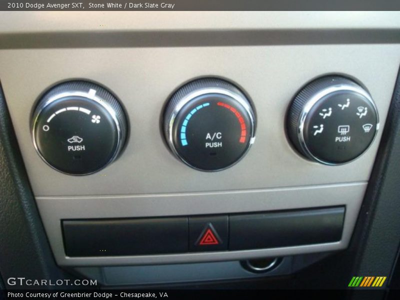 Stone White / Dark Slate Gray 2010 Dodge Avenger SXT