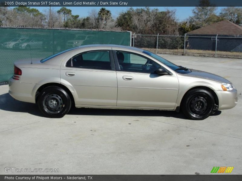 Linen Gold Metallic / Dark Slate Gray 2005 Dodge Stratus SXT Sedan