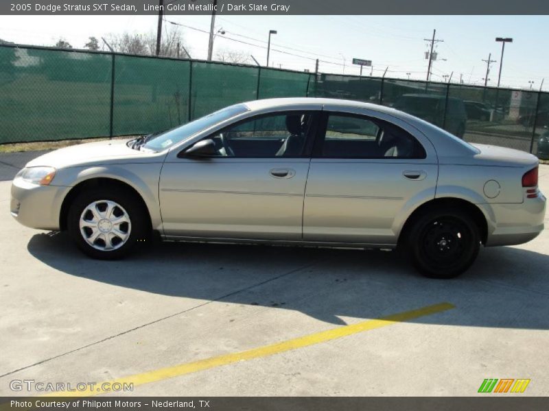 Linen Gold Metallic / Dark Slate Gray 2005 Dodge Stratus SXT Sedan