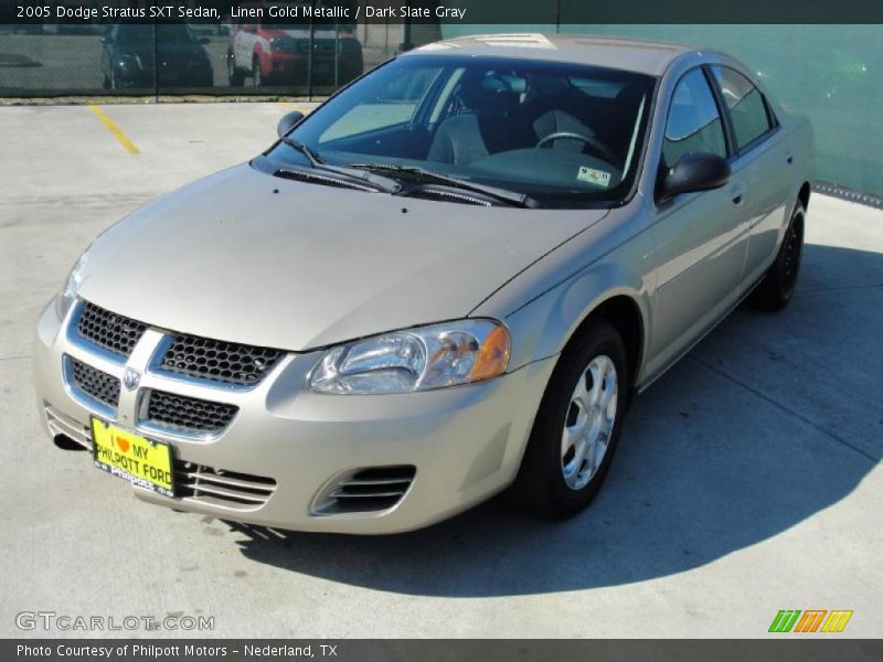 Linen Gold Metallic / Dark Slate Gray 2005 Dodge Stratus SXT Sedan