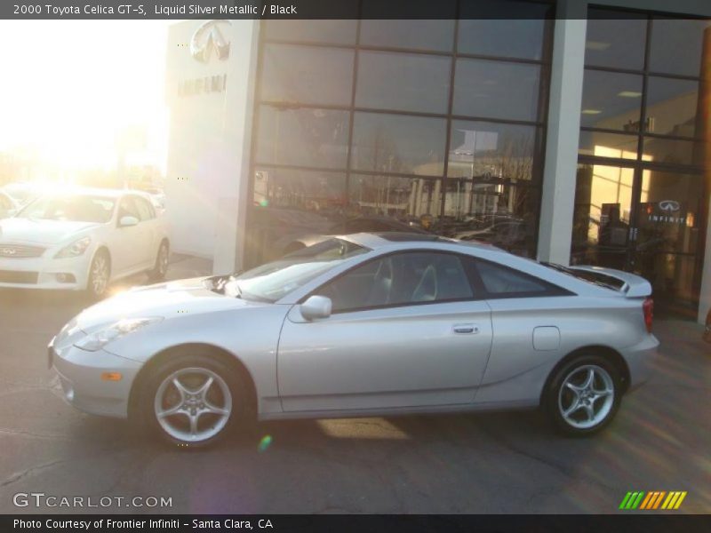Liquid Silver Metallic / Black 2000 Toyota Celica GT-S