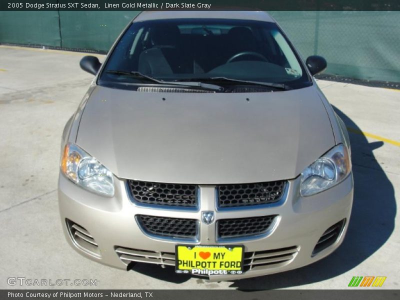 Linen Gold Metallic / Dark Slate Gray 2005 Dodge Stratus SXT Sedan