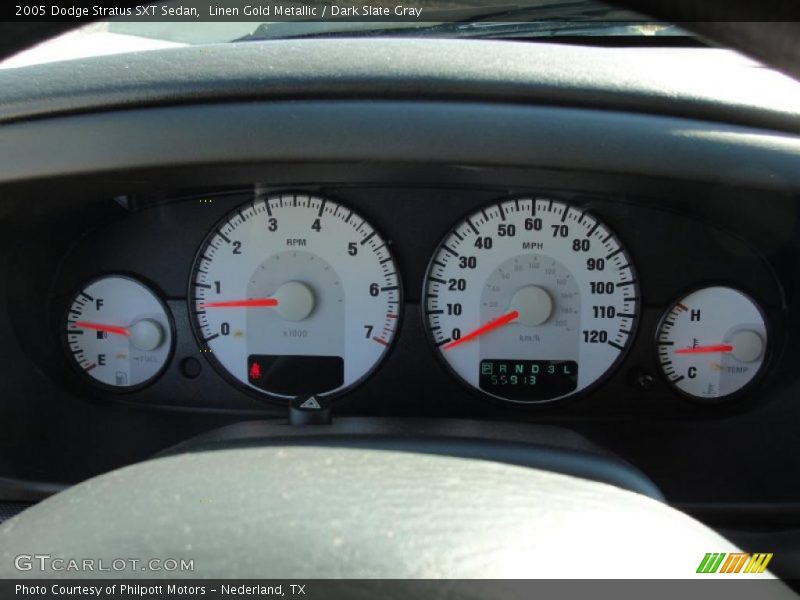 Linen Gold Metallic / Dark Slate Gray 2005 Dodge Stratus SXT Sedan