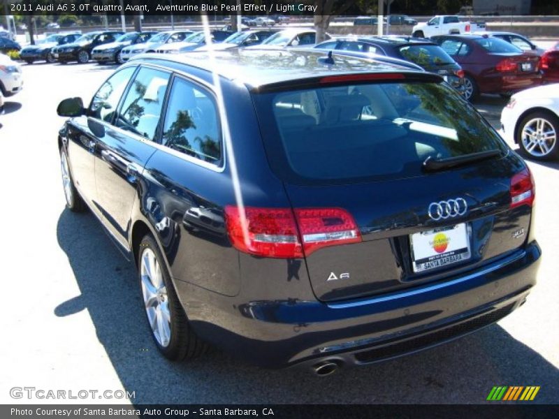 Aventurine Blue Pearl Effect / Light Gray 2011 Audi A6 3.0T quattro Avant