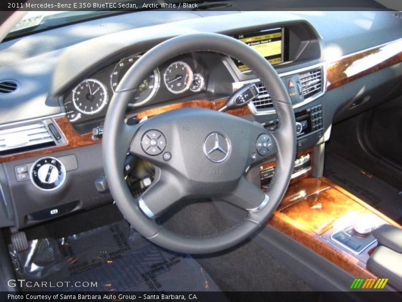 Arctic White / Black 2011 Mercedes-Benz E 350 BlueTEC Sedan