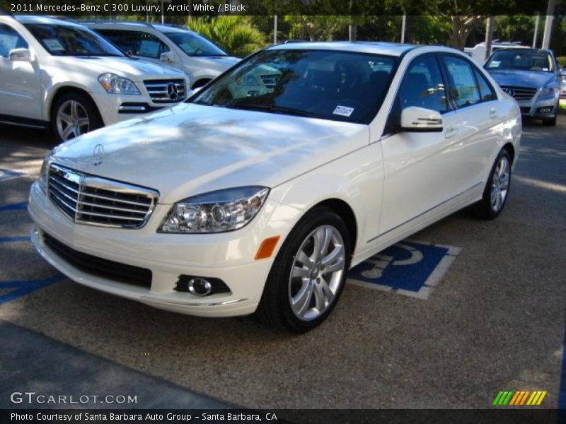 Arctic White / Black 2011 Mercedes-Benz C 300 Luxury