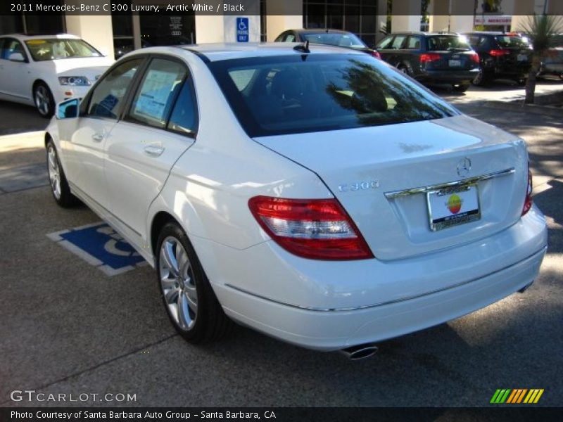 Arctic White / Black 2011 Mercedes-Benz C 300 Luxury