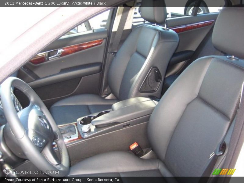 Arctic White / Black 2011 Mercedes-Benz C 300 Luxury