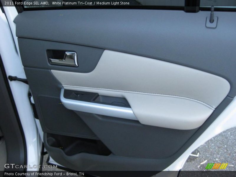White Platinum Tri-Coat / Medium Light Stone 2011 Ford Edge SEL AWD
