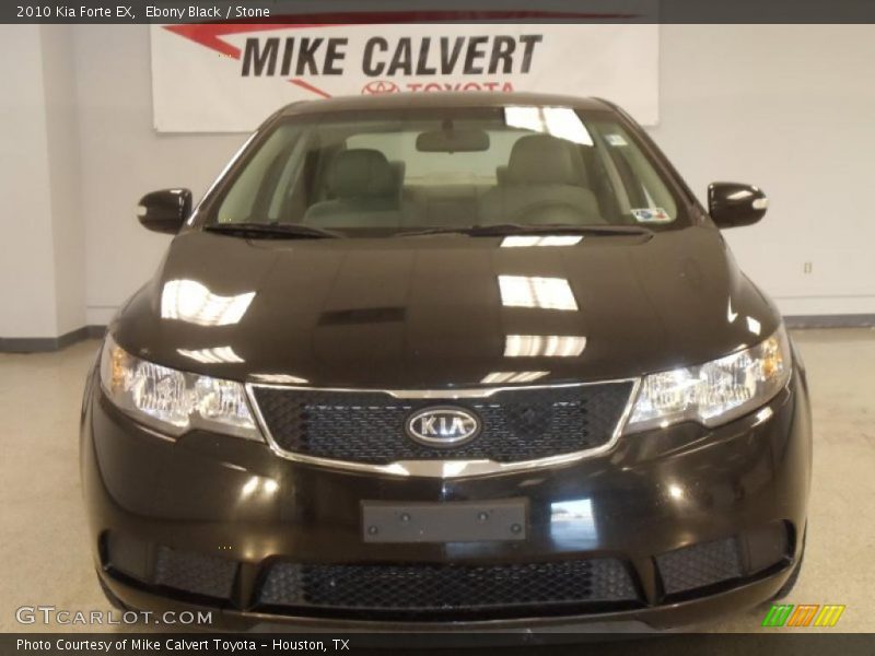 Ebony Black / Stone 2010 Kia Forte EX