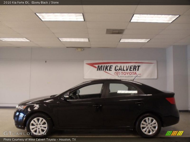 Ebony Black / Stone 2010 Kia Forte EX