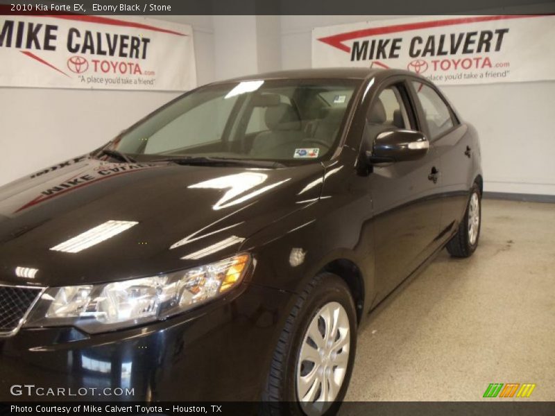 Ebony Black / Stone 2010 Kia Forte EX