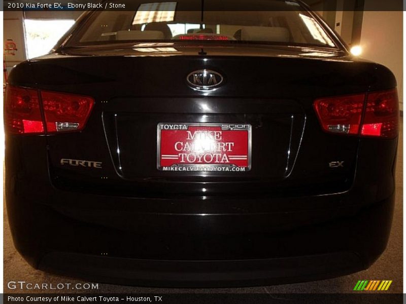 Ebony Black / Stone 2010 Kia Forte EX