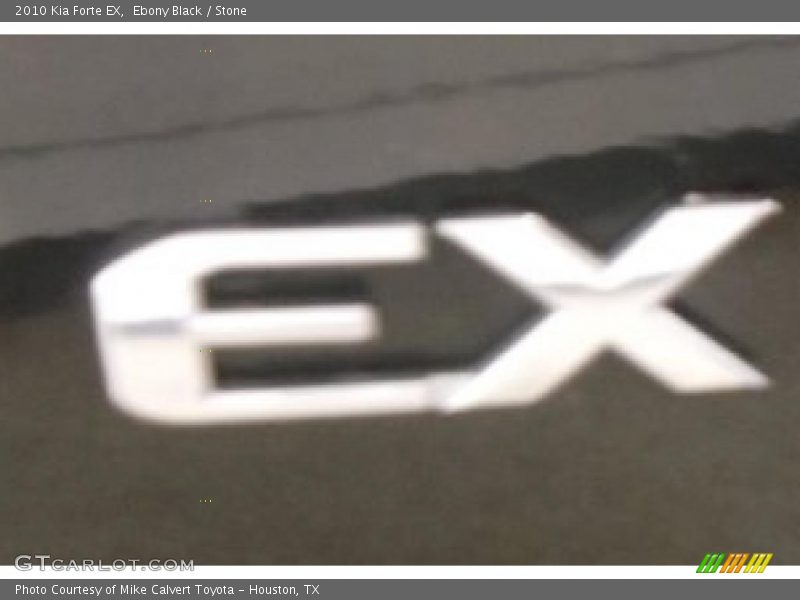 Ebony Black / Stone 2010 Kia Forte EX